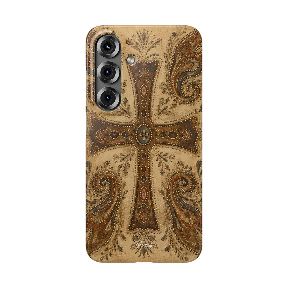 Cross Paisley Snap Case