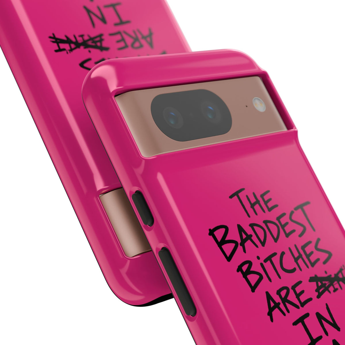 "The Baddest B*tches Are In Albania" Hot Pink Case
