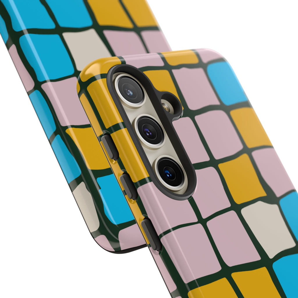 Color Grid Tough Phone Case