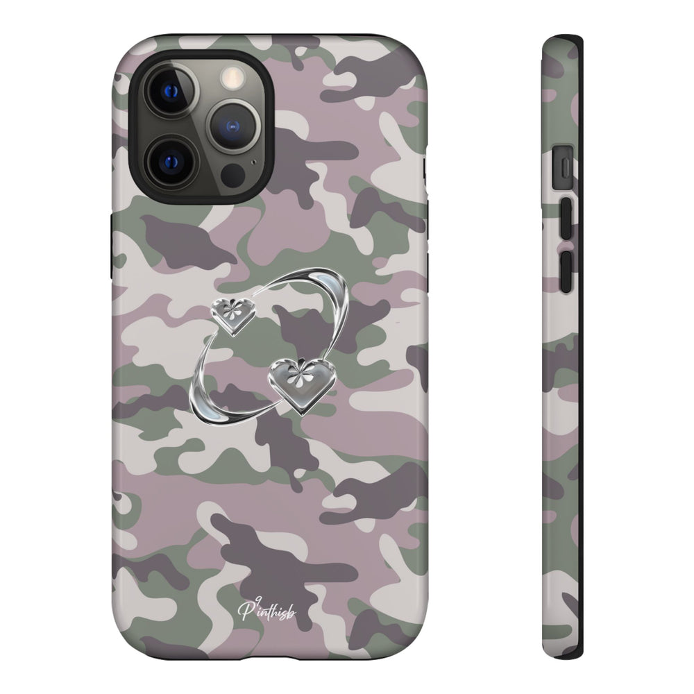 Camouflage Heart Tough Phone Case