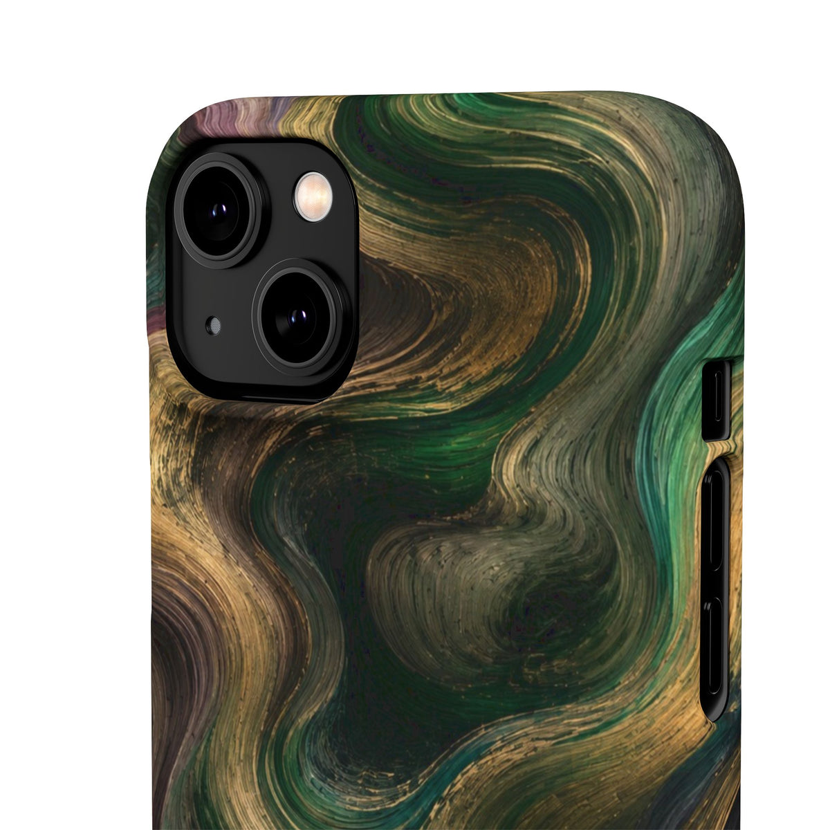 Marbled Forest Snap Phone Case