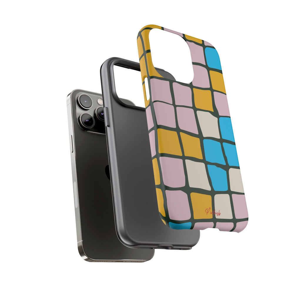 Color Grid Tough Phone Case