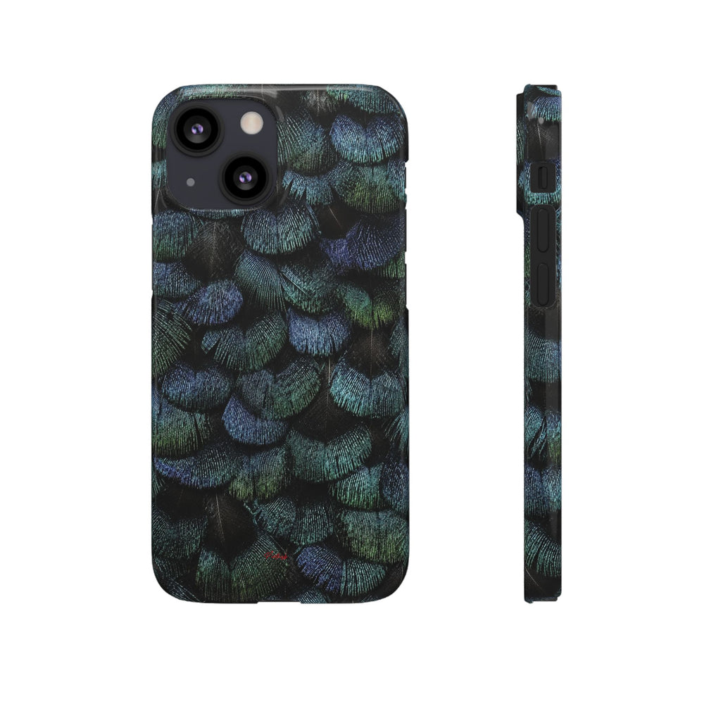 Iridescent Feather Snap Case