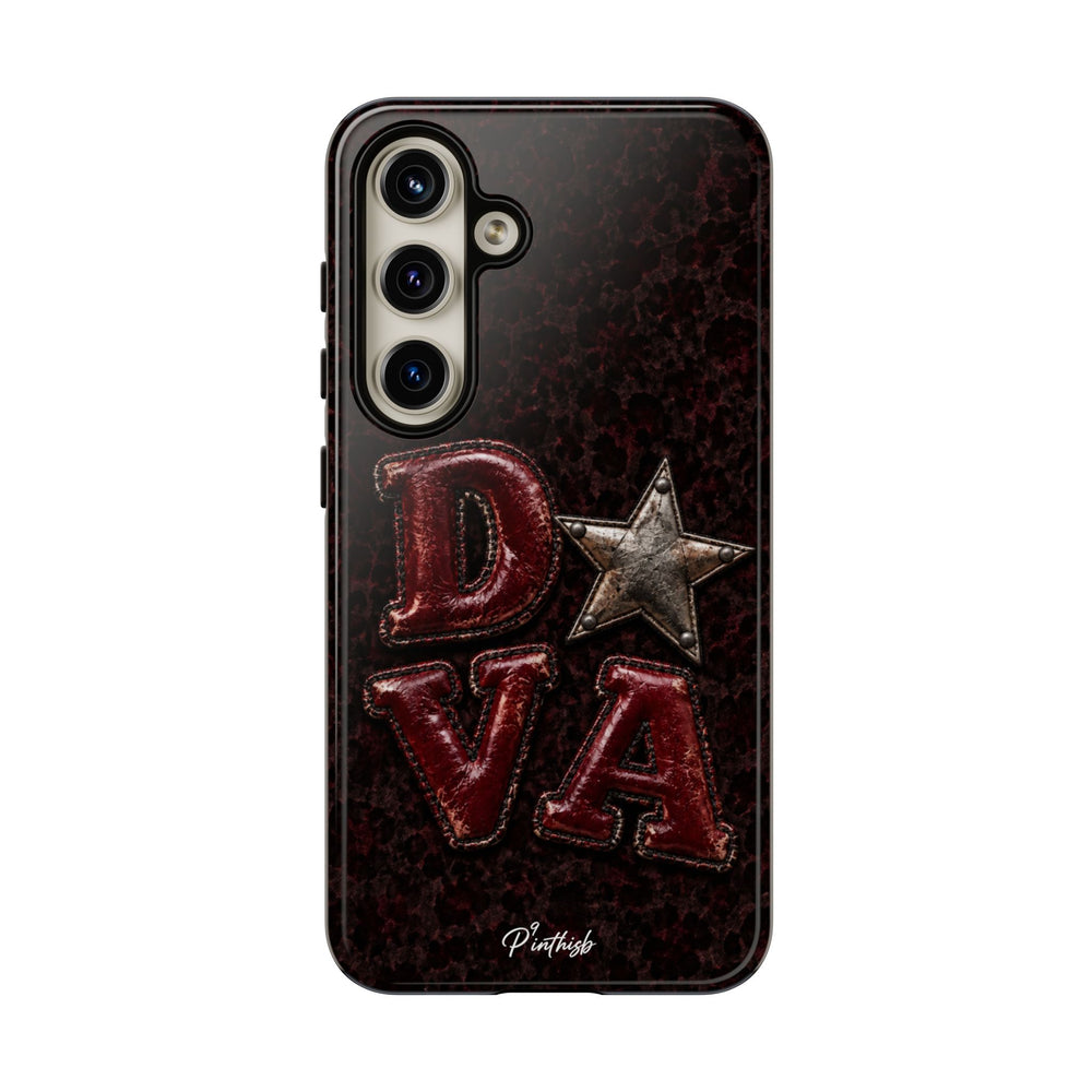 Geometric Blue Diamond Tough Phone Case