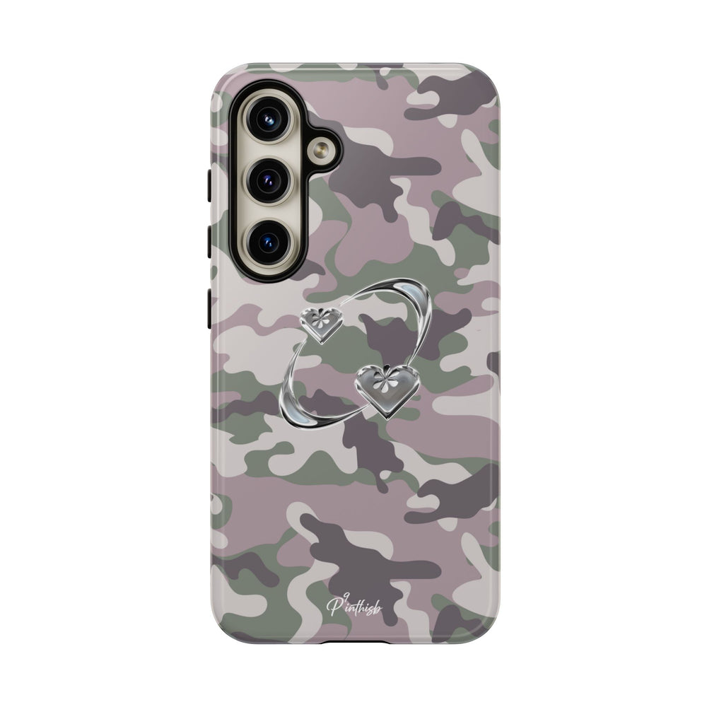 Camouflage Heart Tough Phone Case