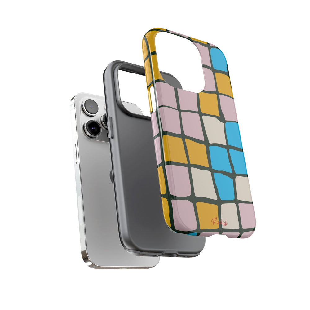 Color Grid Tough Phone Case