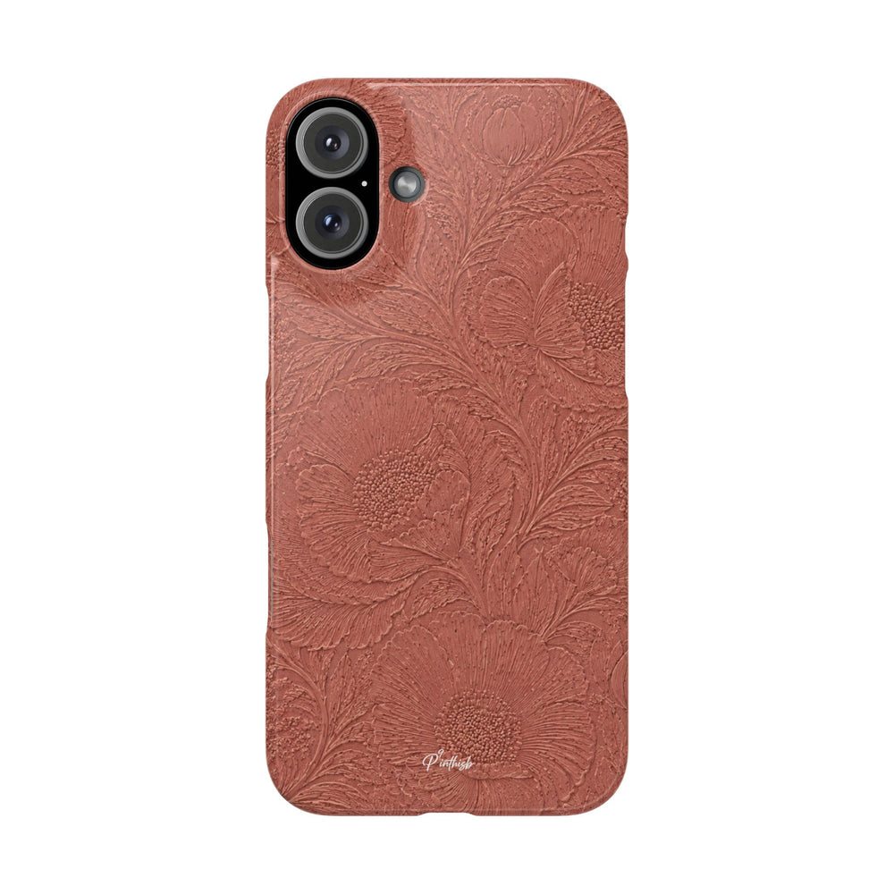Embossed Floral Snap Case