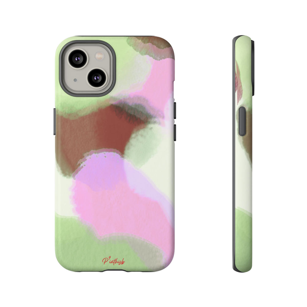 Abstract Pastel Camouflage Tough Phone Case