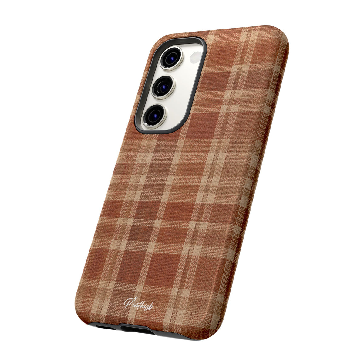 Rustic Brown Cozy Plaid Tough Case