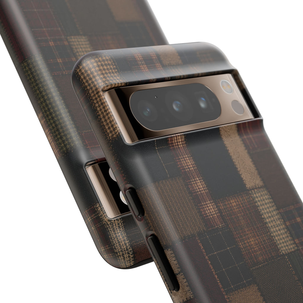 Plaid Patchwork Tough Phone Case