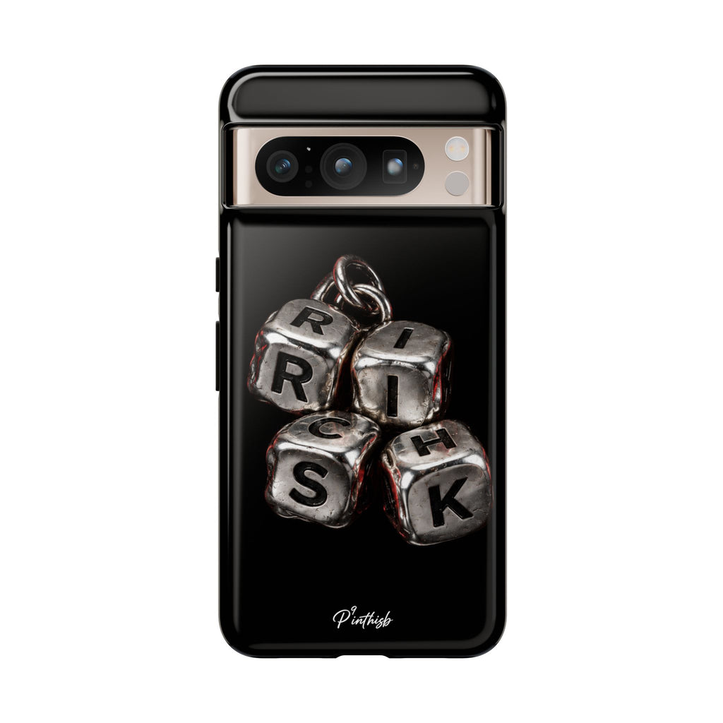 Metallic Dice 'RISK' Phone Case