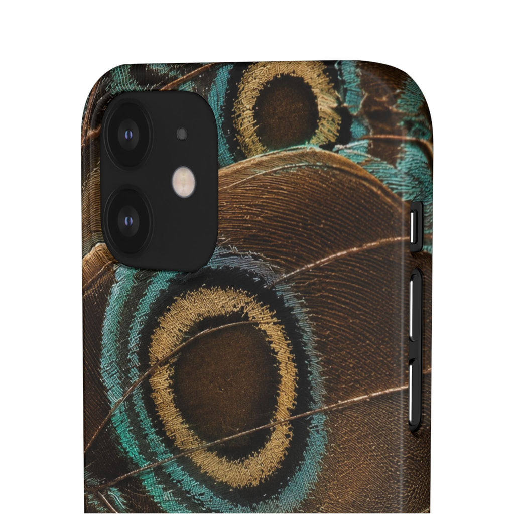 Peacock Feather Pattern Snap Case