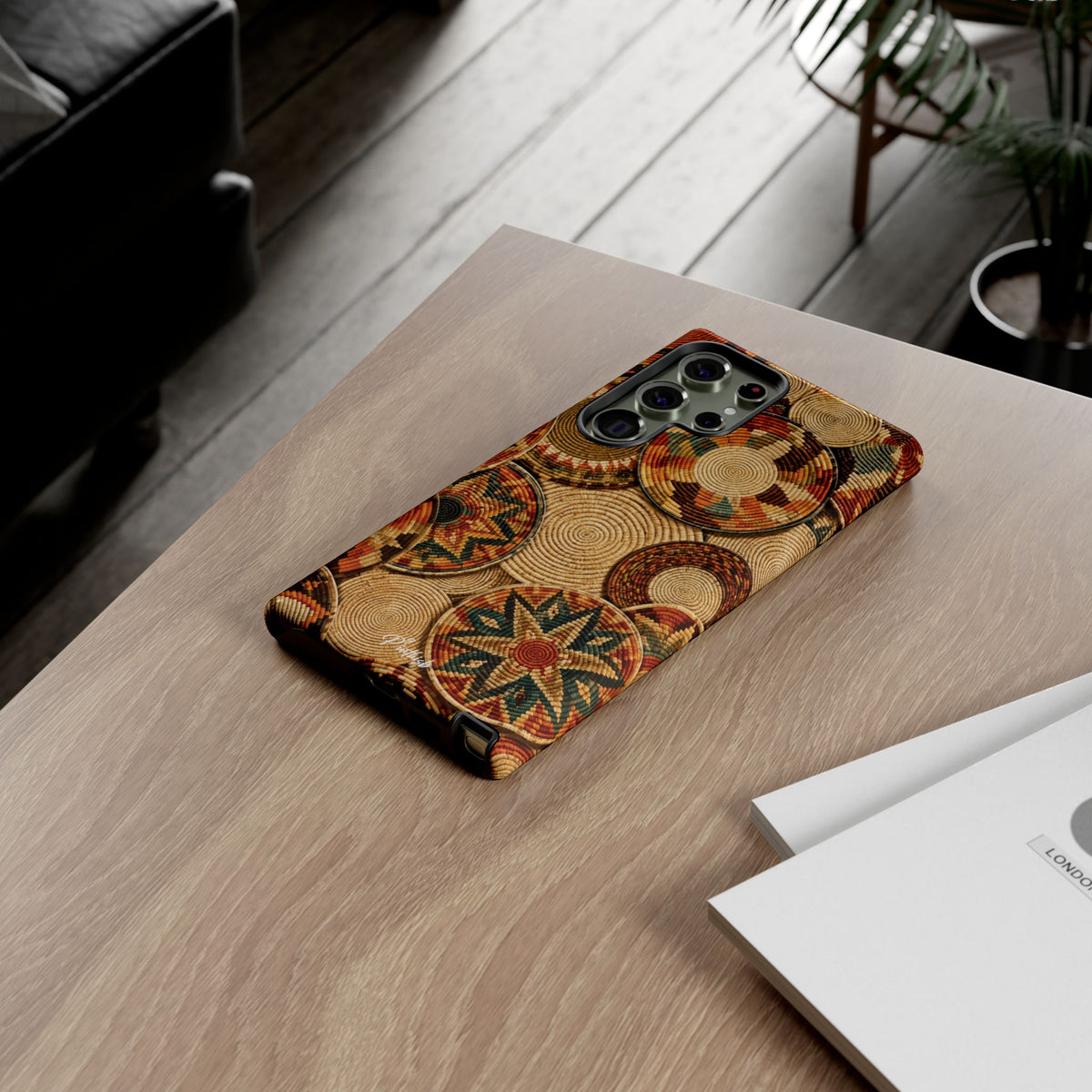 Bohemian Woven Basket Pattern Tough Case