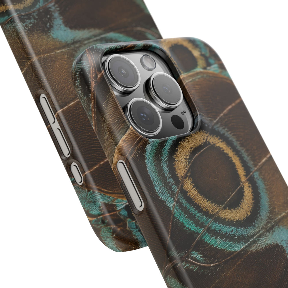Peacock Feather Pattern Snap Case