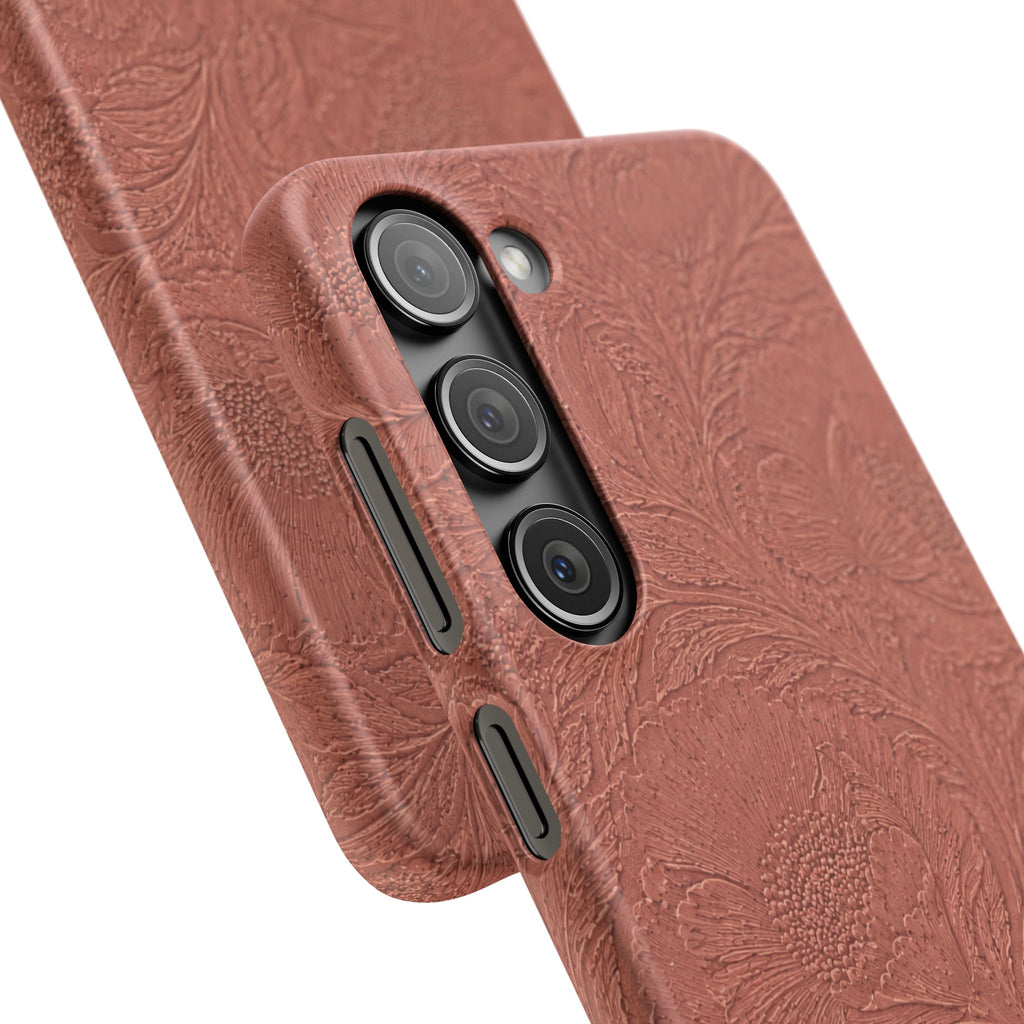 Embossed Floral Snap Case