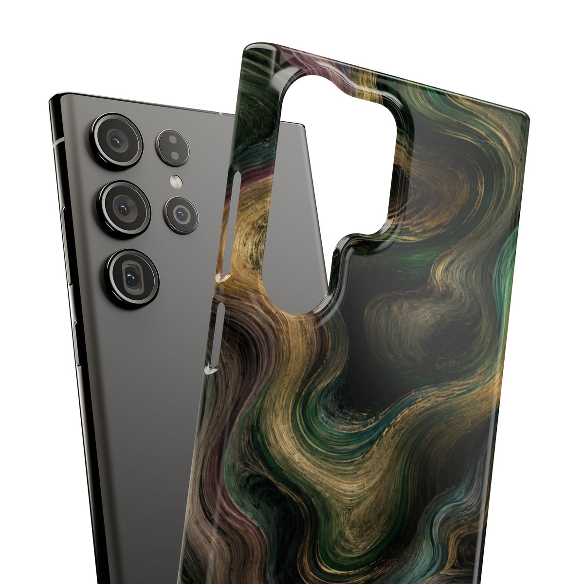 Marbled Forest Snap Phone Case