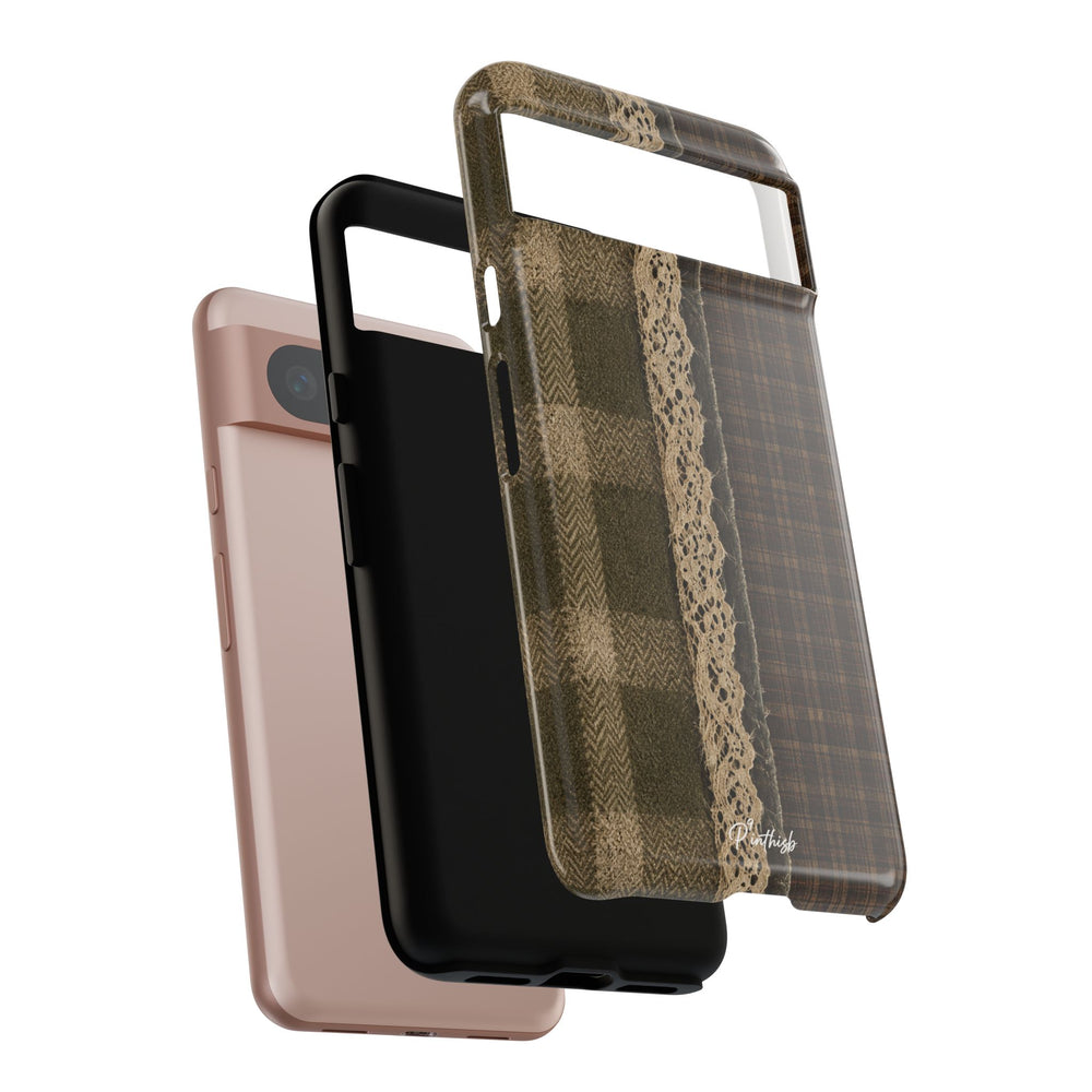 Plaid Lace Tough Phone Case