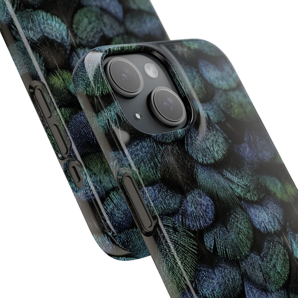 Iridescent Feather Snap Case