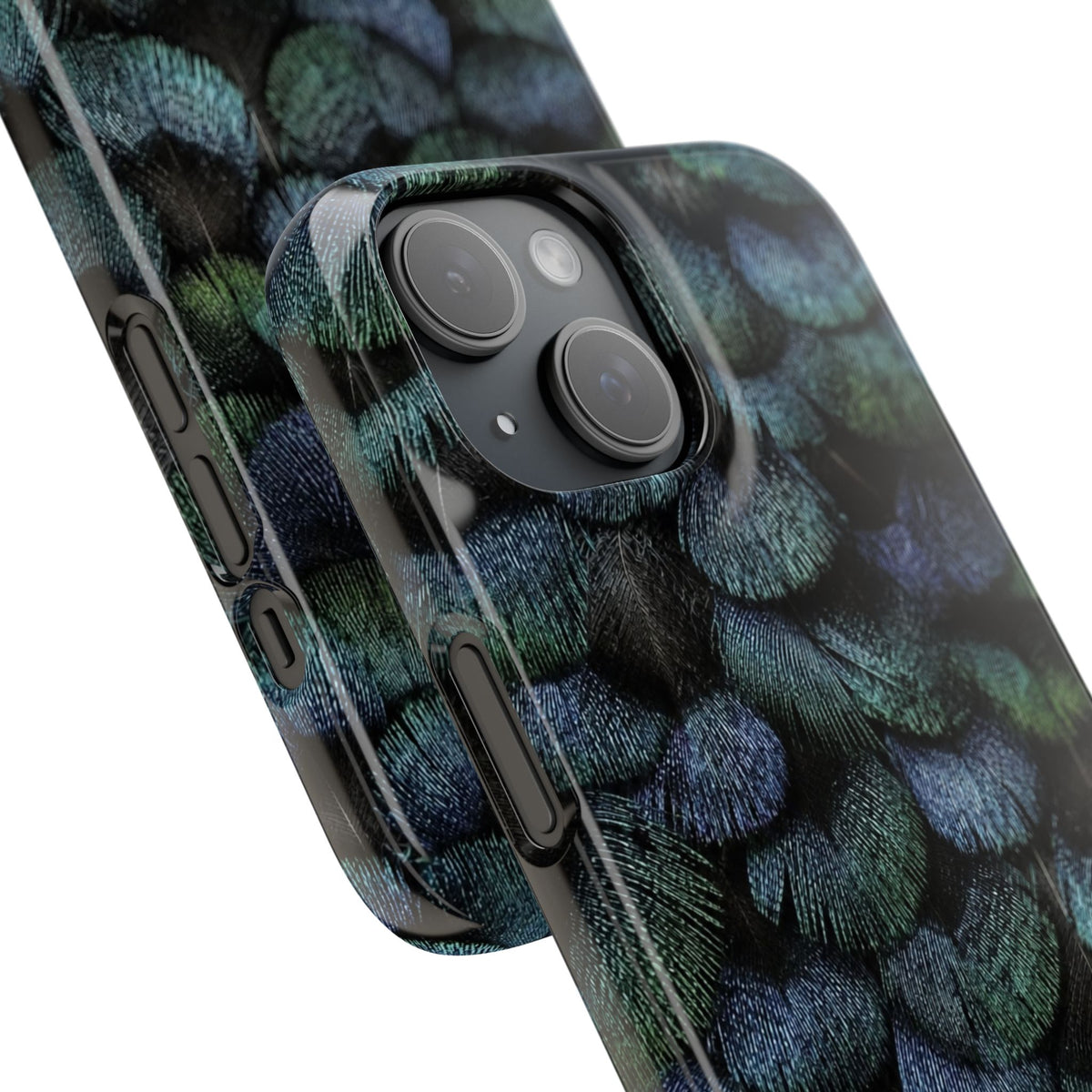 Iridescent Feather Snap Case