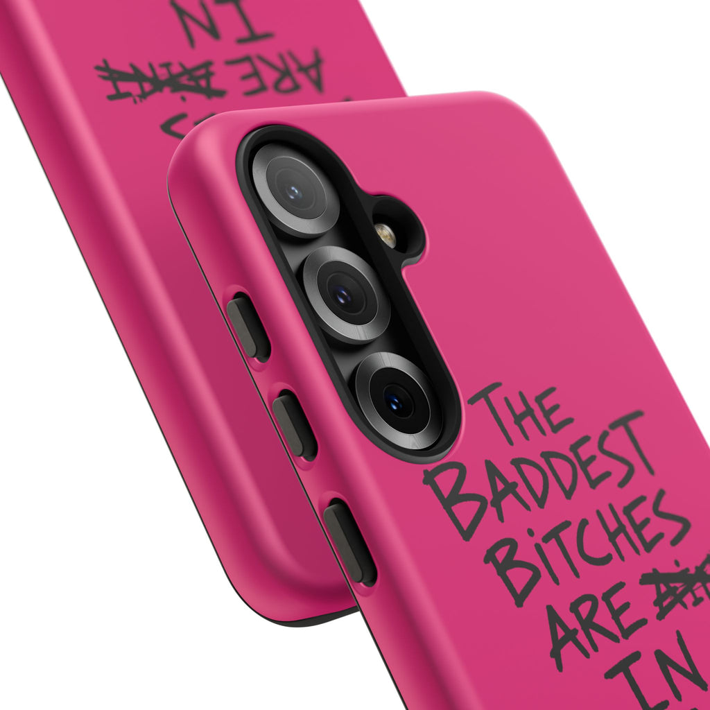 "The Baddest B*tches Are In Albania" Hot Pink Case