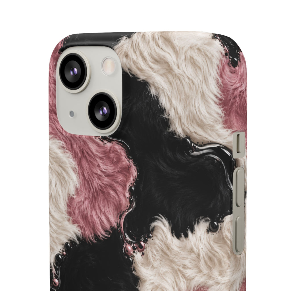 Cow Print Swirl Snap Case
