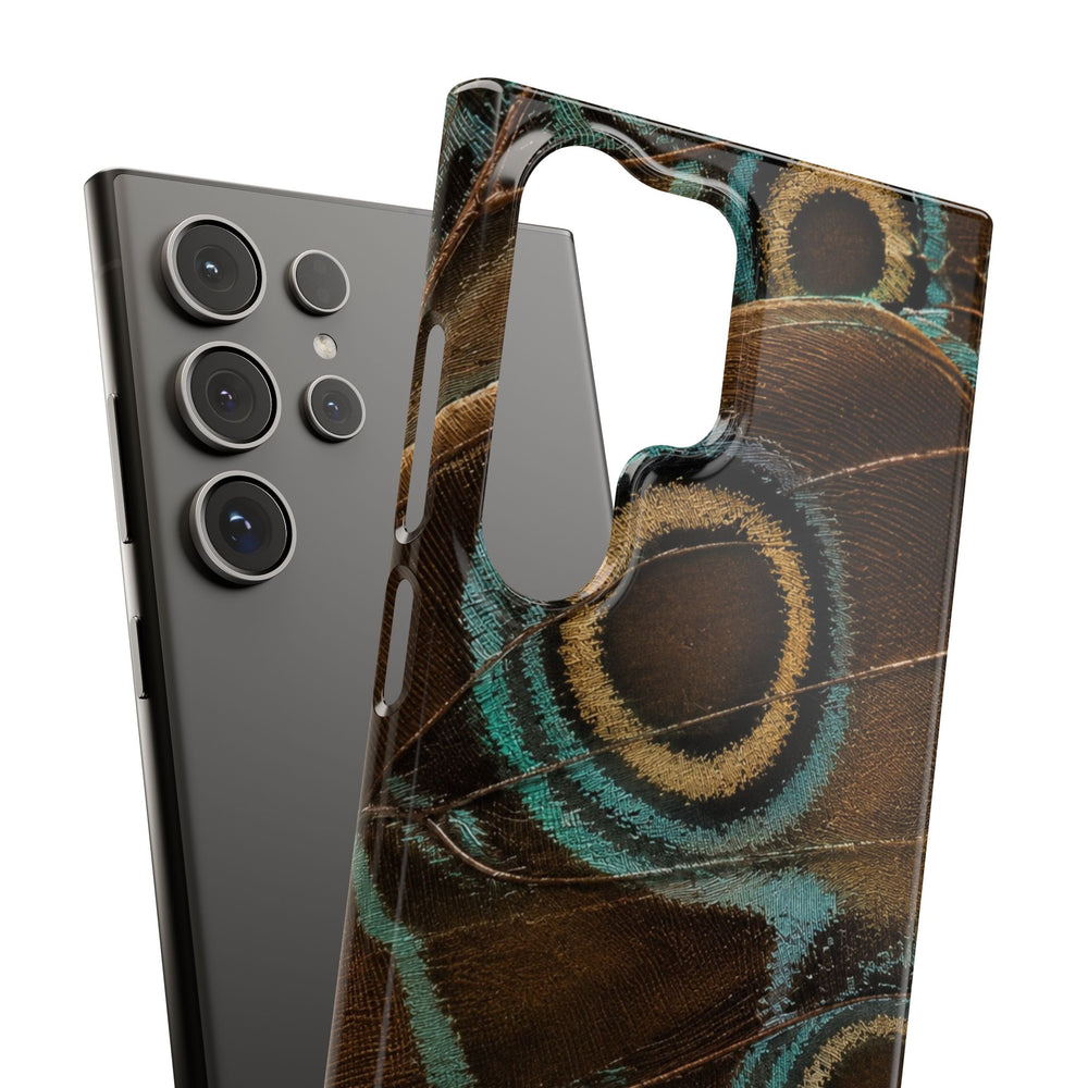 Peacock Feather Pattern Snap Case