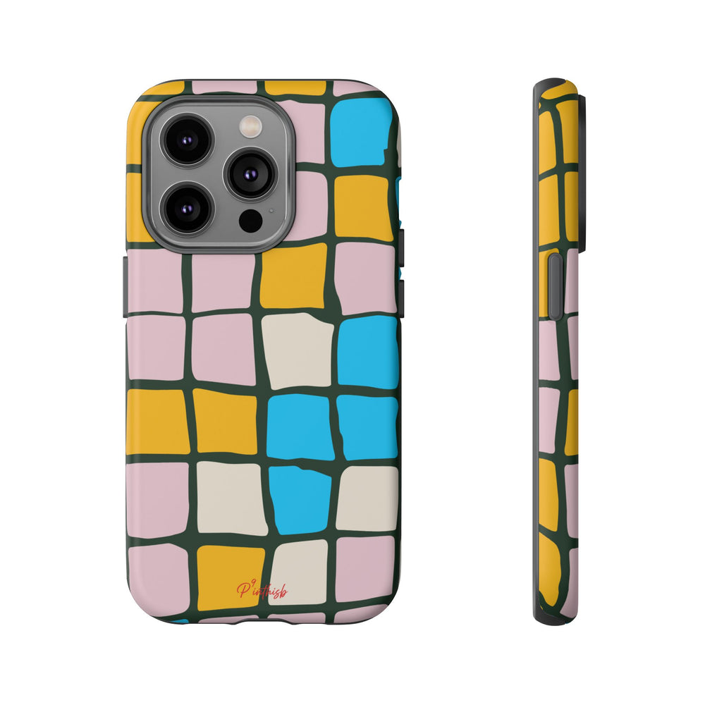 Color Grid Tough Phone Case