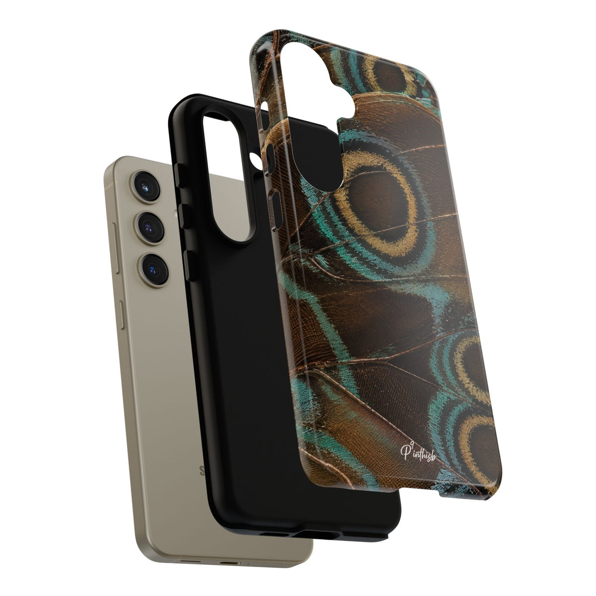 Peacock Feather Pattern Tough Case