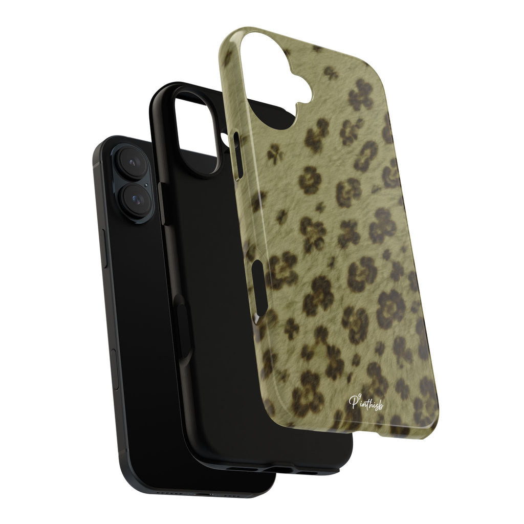 Olive Leopard Print Tough Case