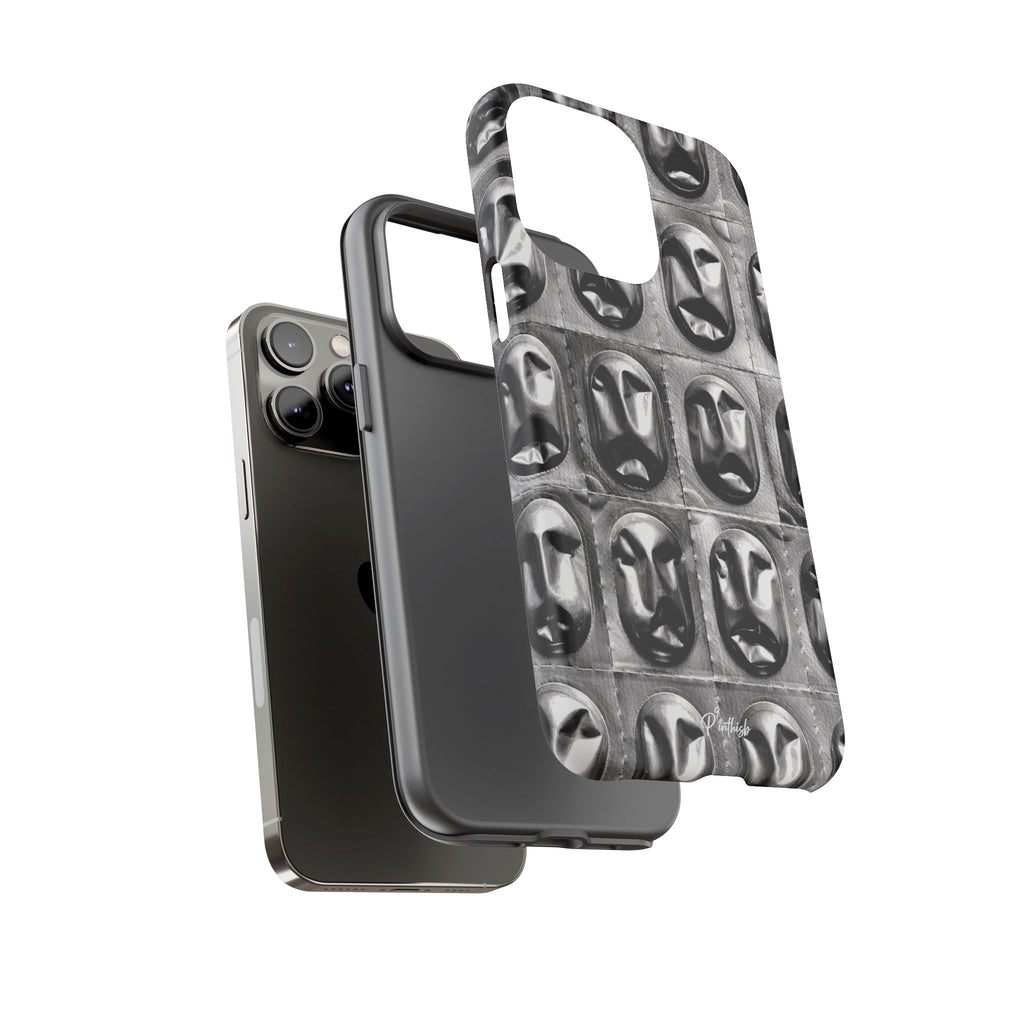 Metallic Mask Grid Tough Case