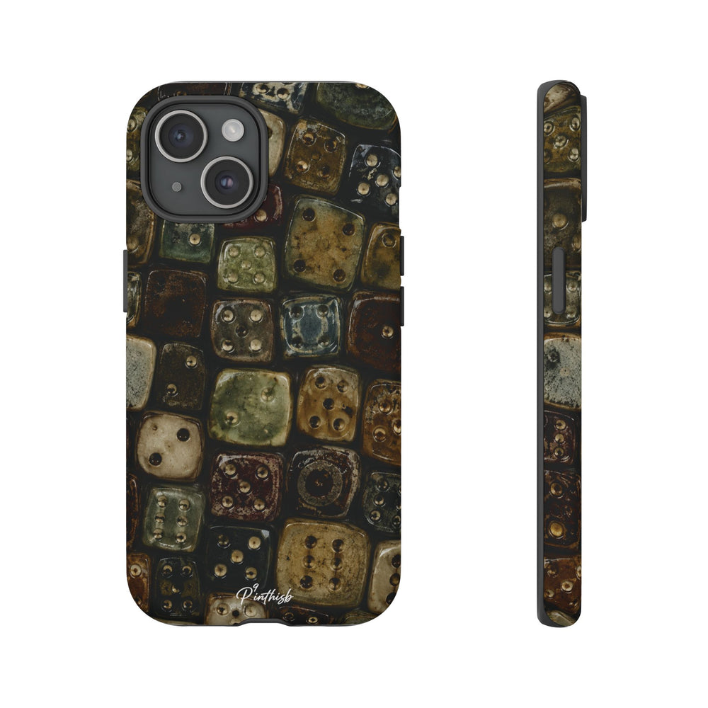 Vintage Dice Tile Phone Case