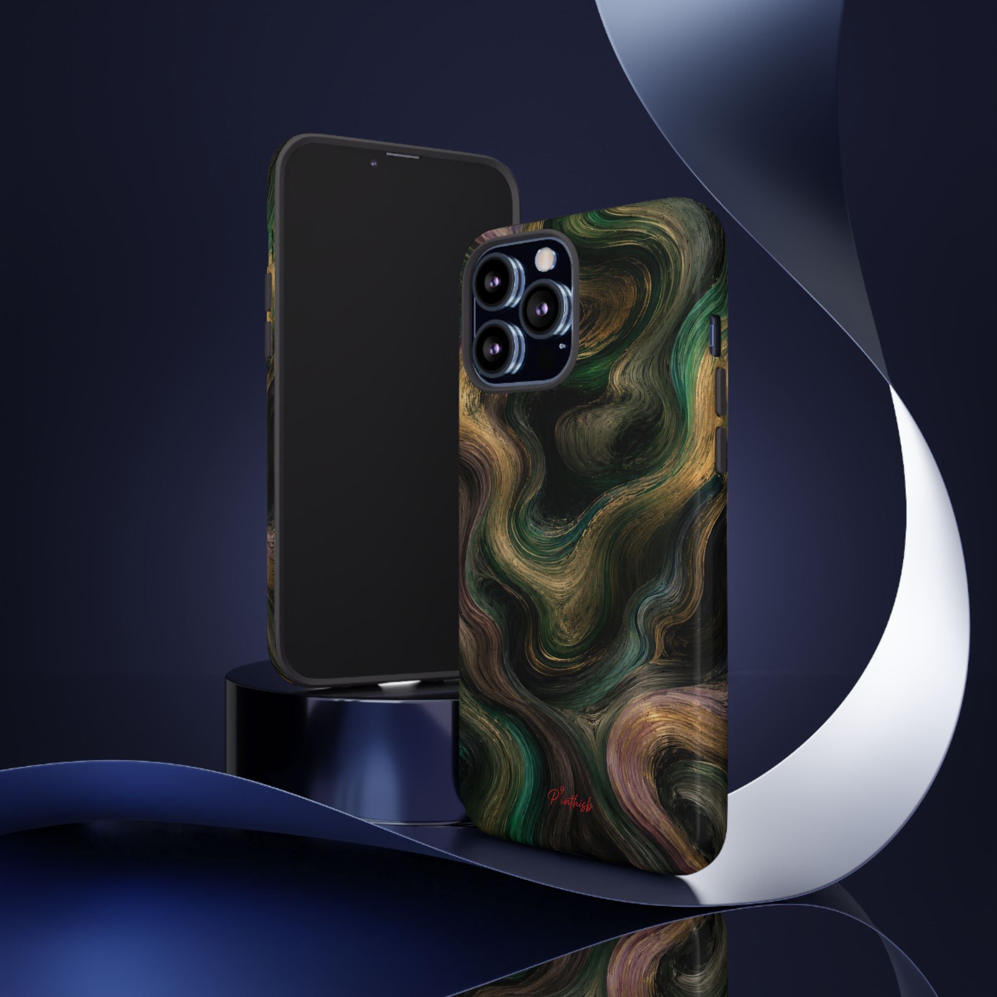 Marbled Forest Tough Phone Case