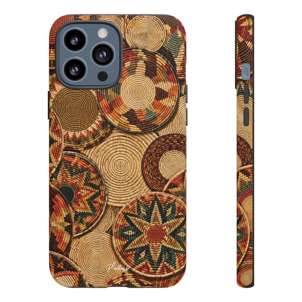 Bohemian Woven Basket Pattern Tough Case