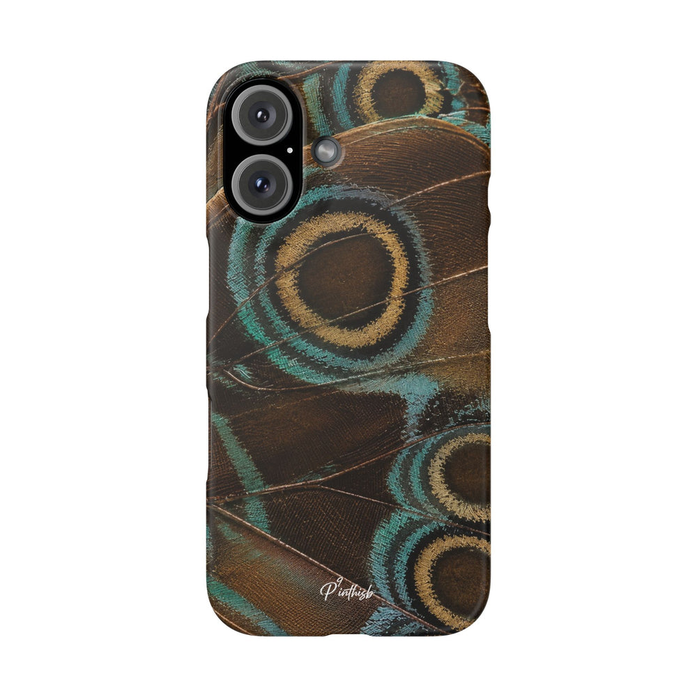 Peacock Feather Pattern Snap Case