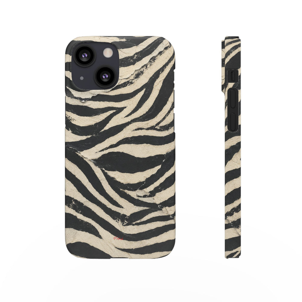 Wavy Peach & Mauve Snap Case