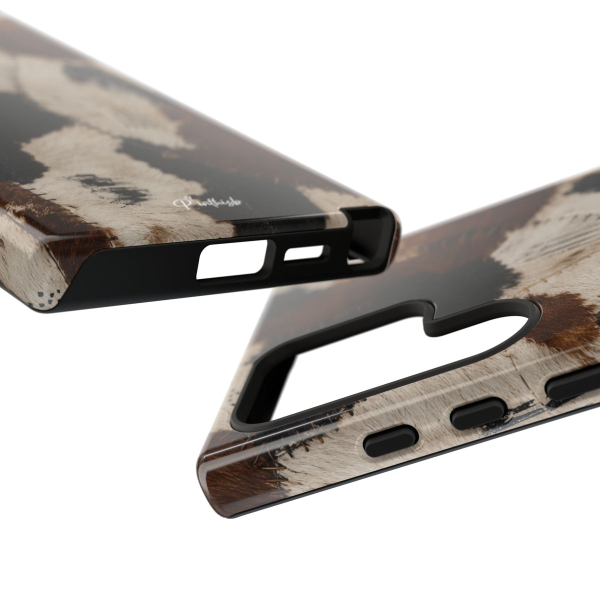 Brown & Black Animal Print Tough Case