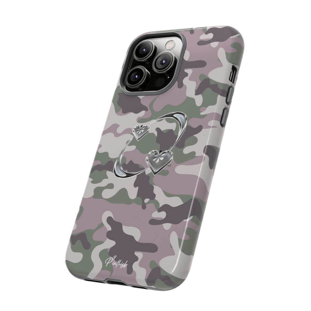 Camouflage Heart Tough Phone Case