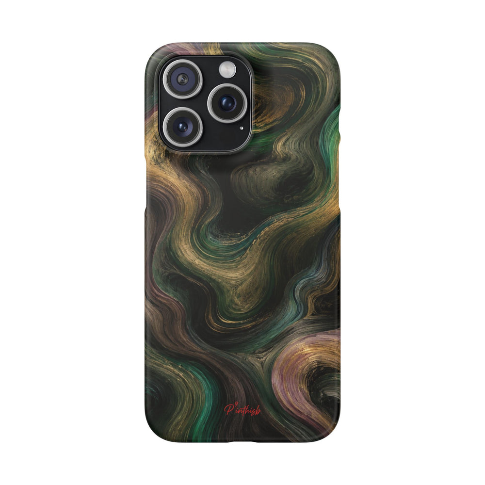 Marbled Forest Snap Phone Case
