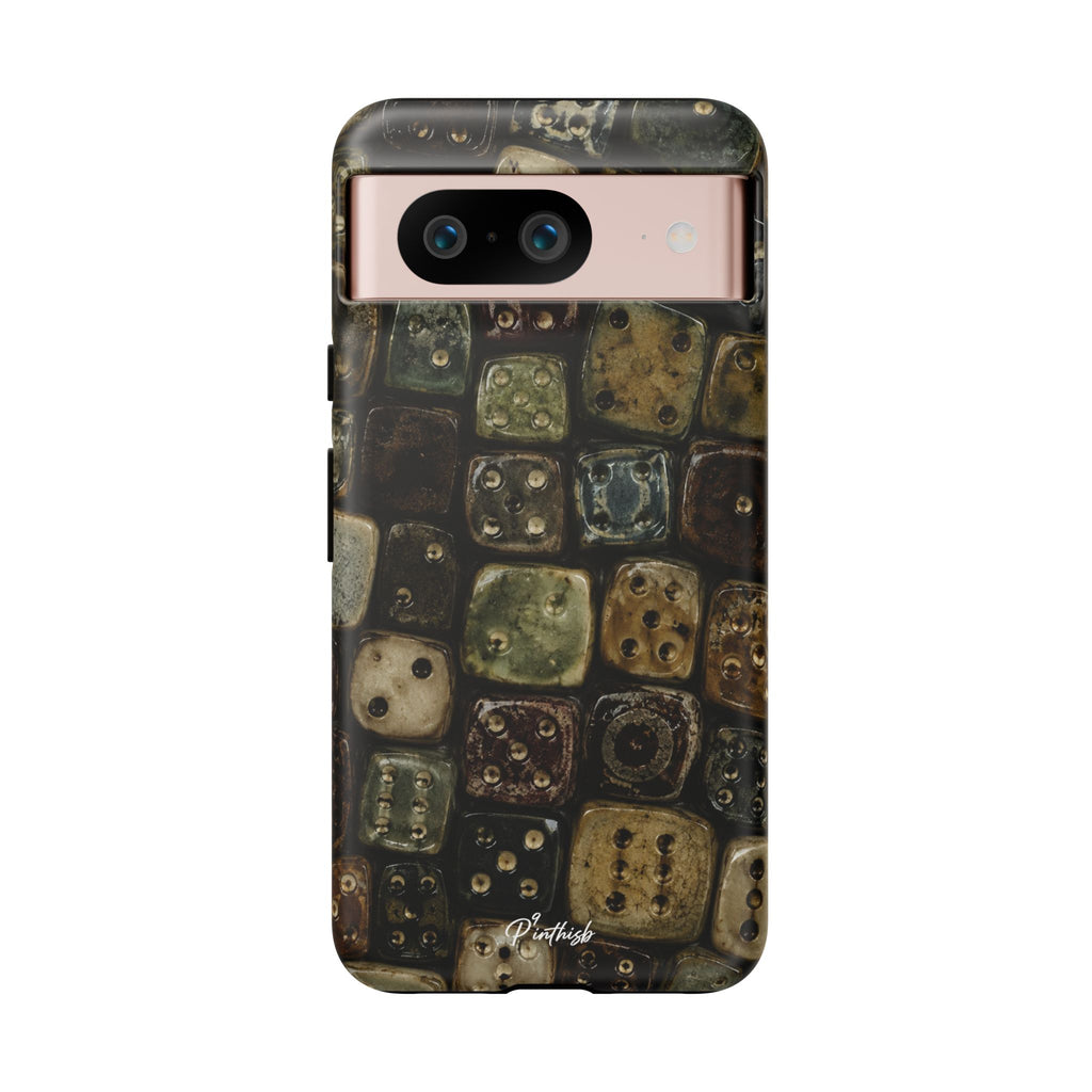 Vintage Dice Tile Phone Case