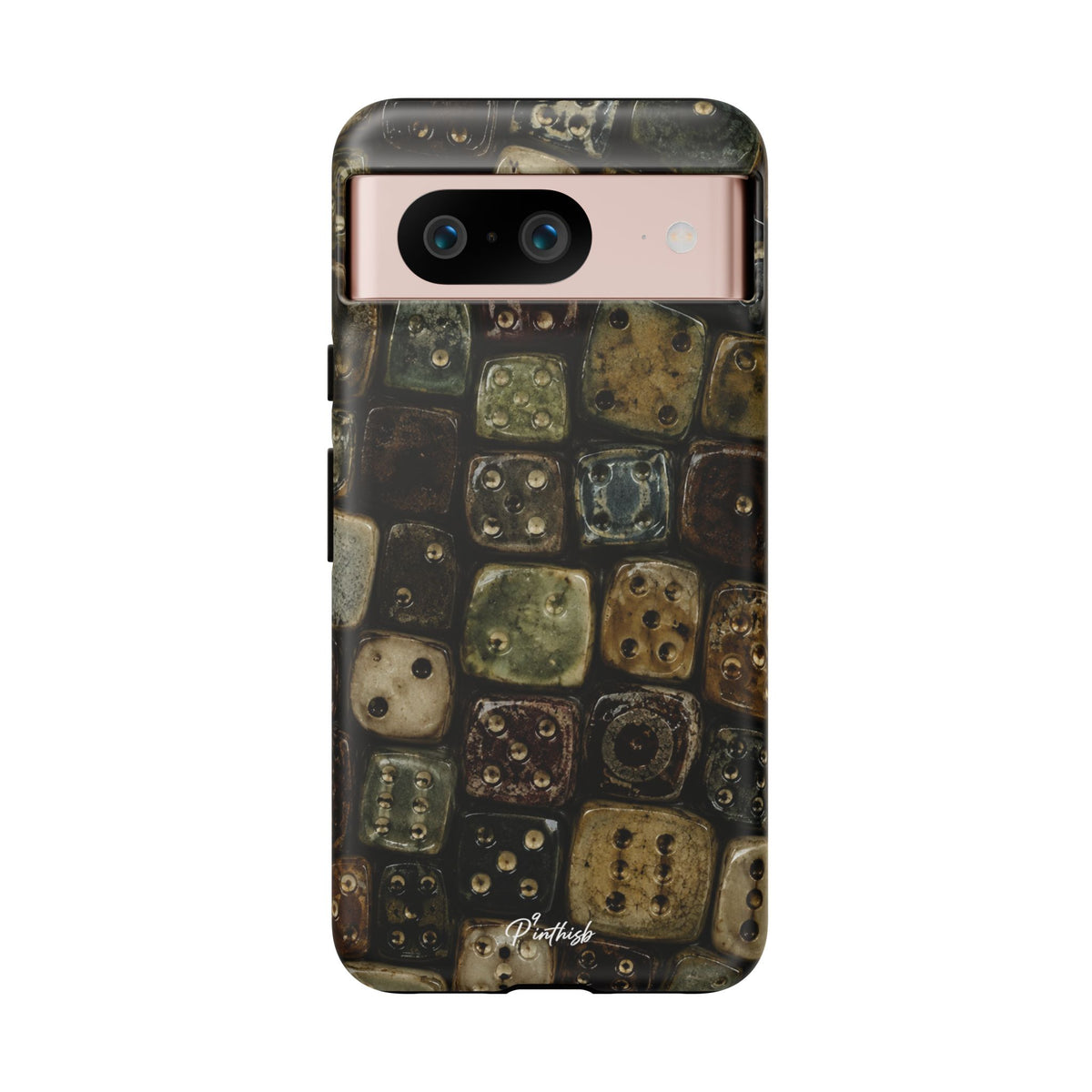 Vintage Dice Tile Phone Case