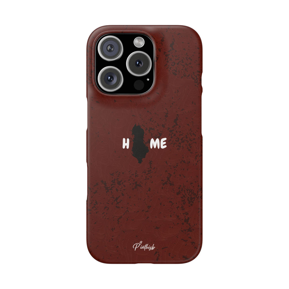 "HOME" Albania Snap Case