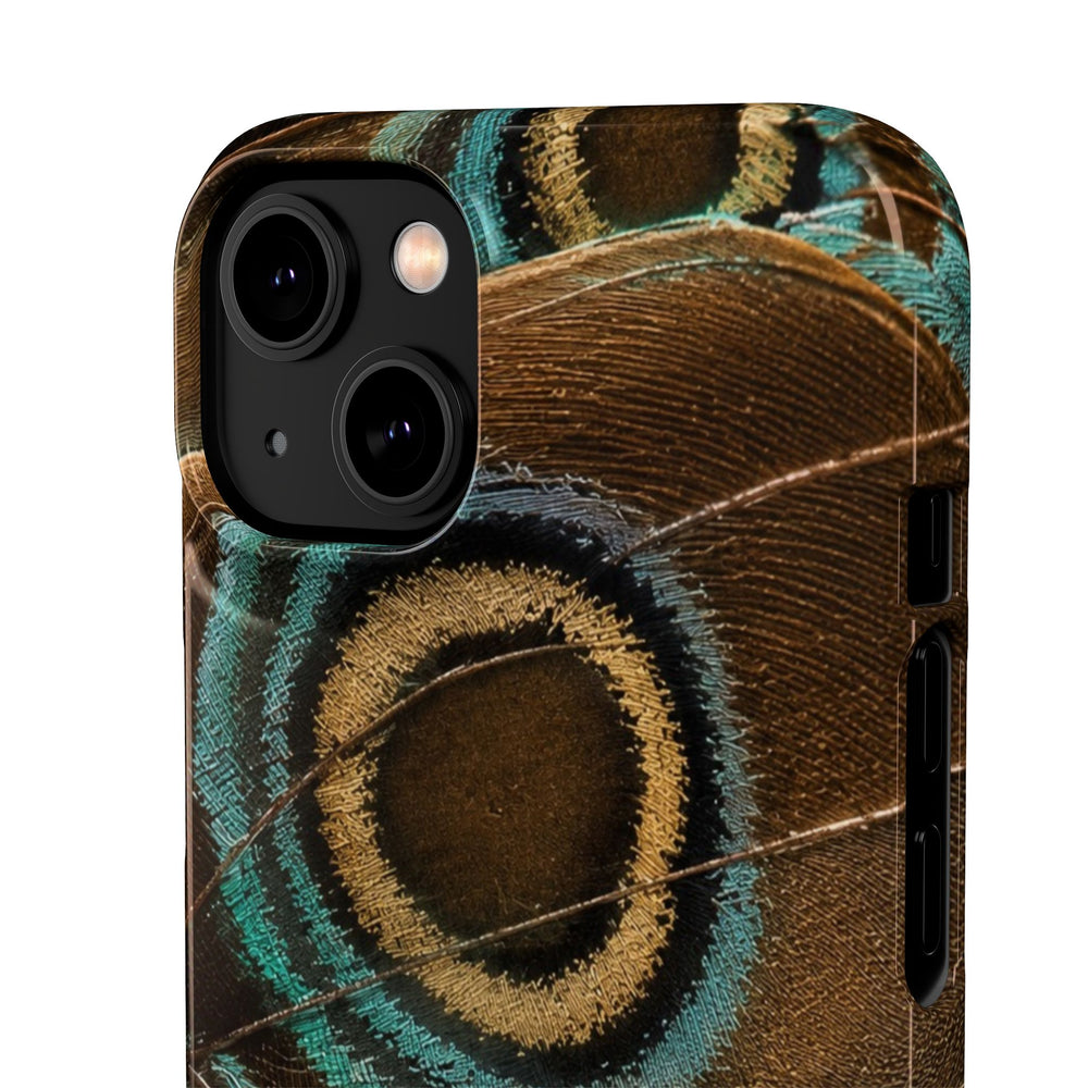 Peacock Feather Pattern Snap Case