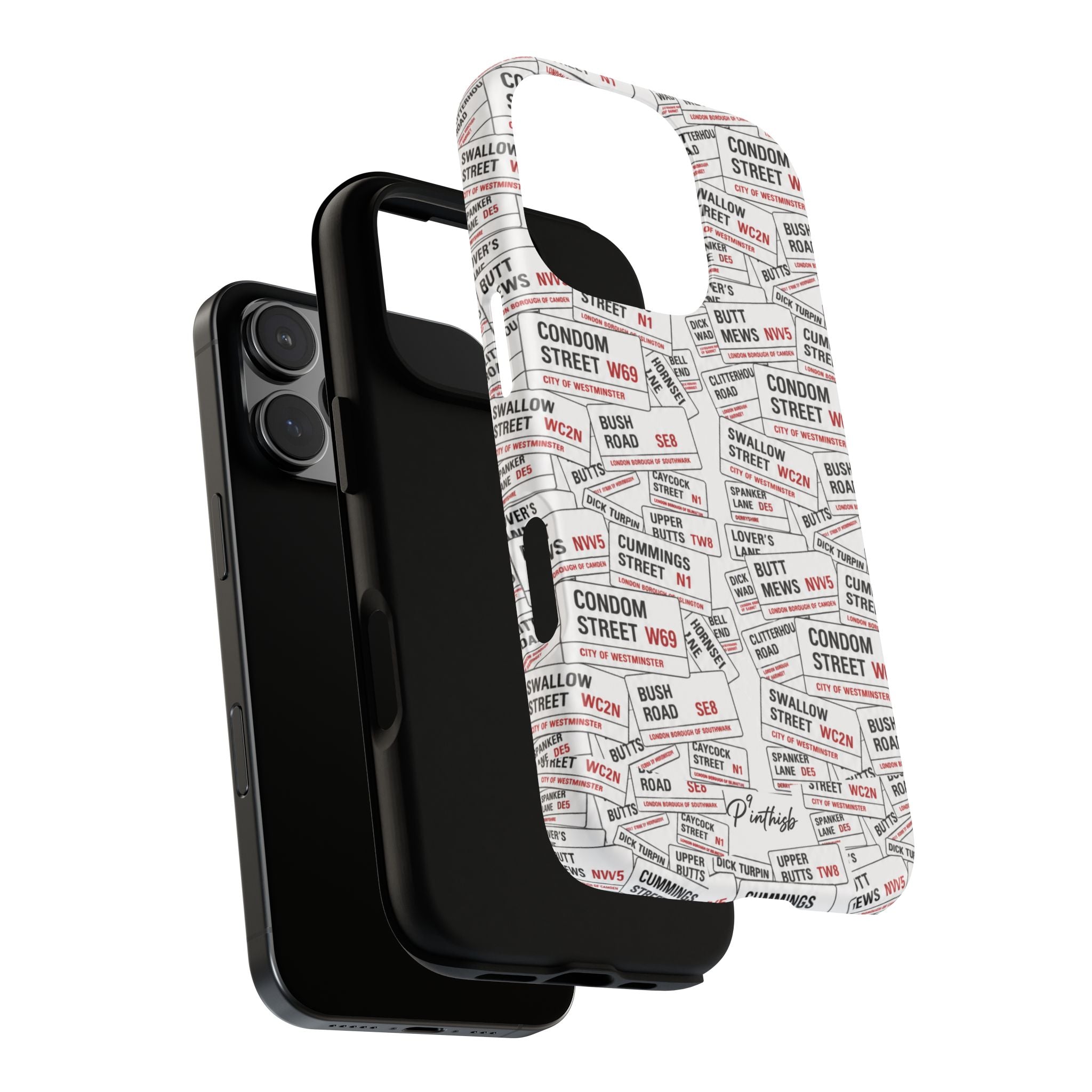 Cheeky London Street Signs Phone Case