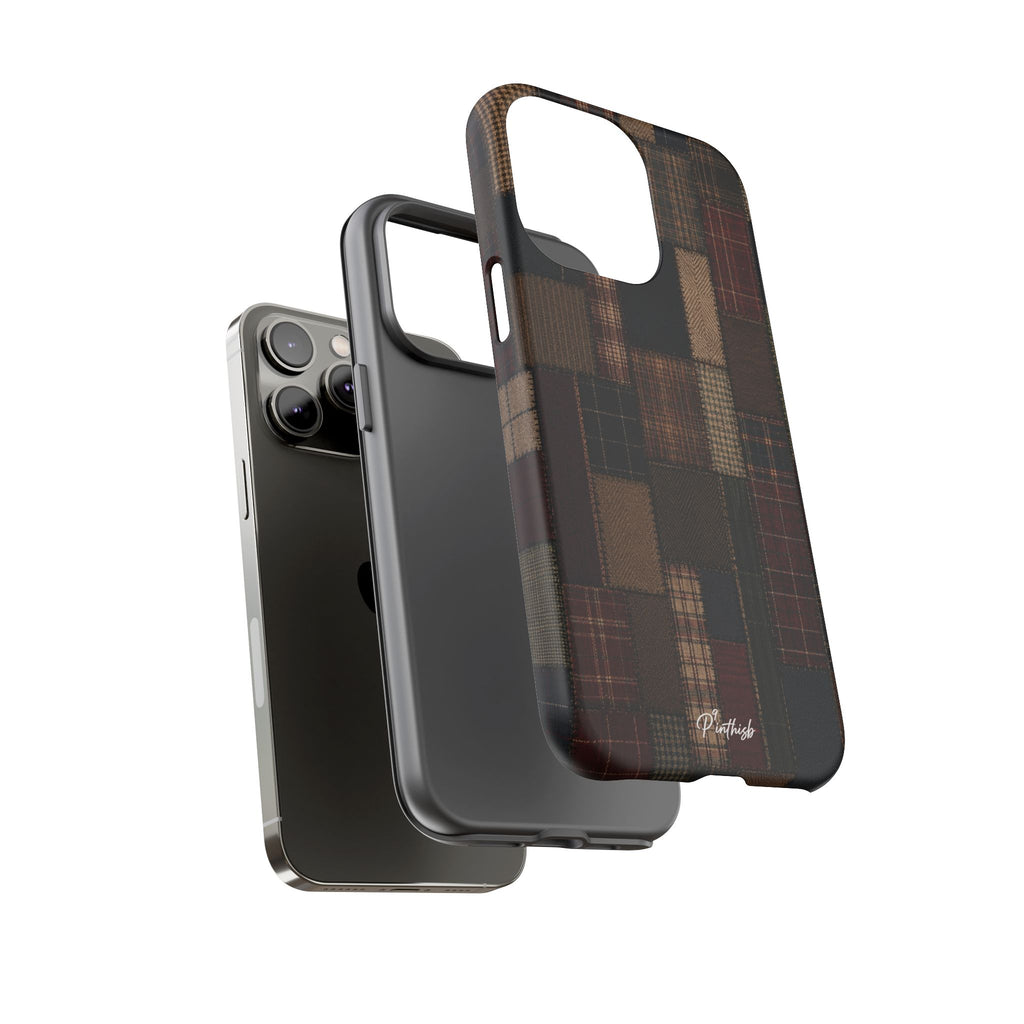 Plaid Patchwork Tough Phone Case