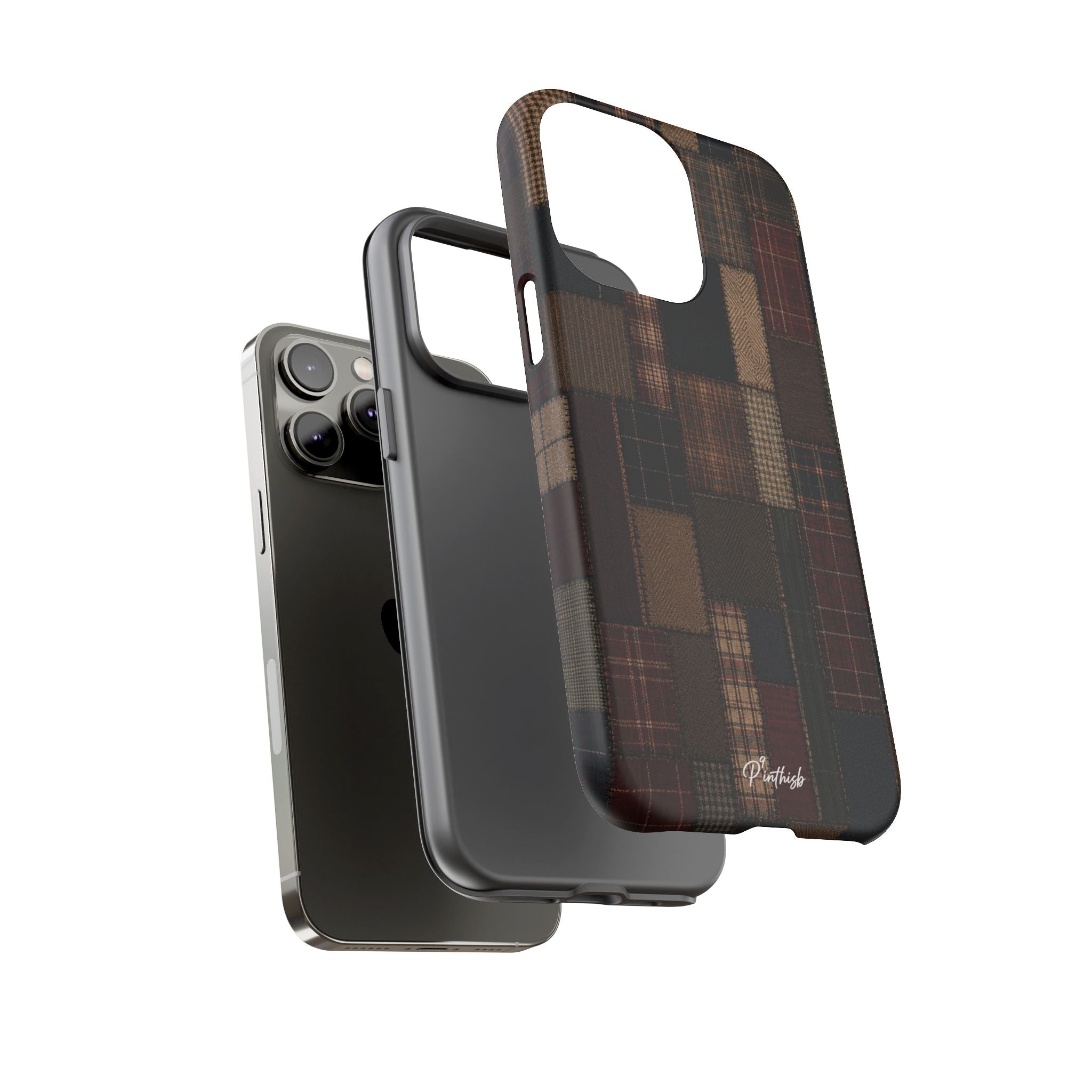 Plaid Patchwork Tough Phone Case
