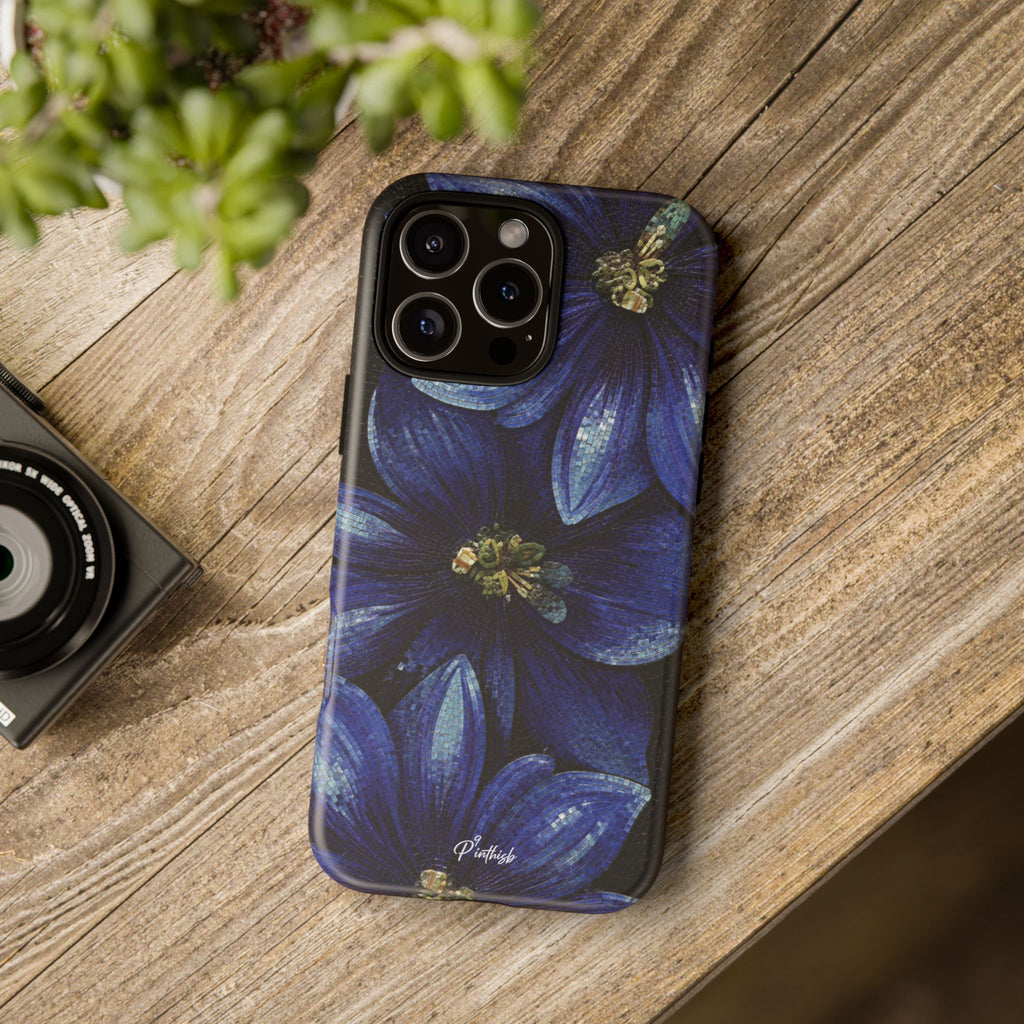 Blue Floral Tough Case