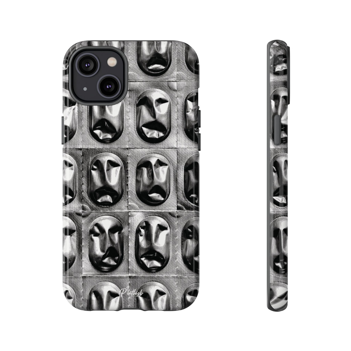 Metallic Mask Grid Tough Case