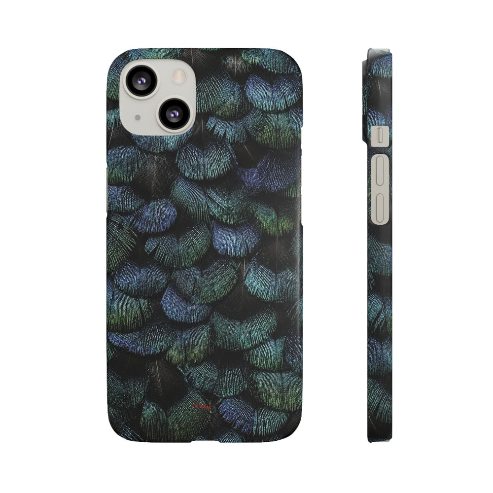 Iridescent Feather Snap Case