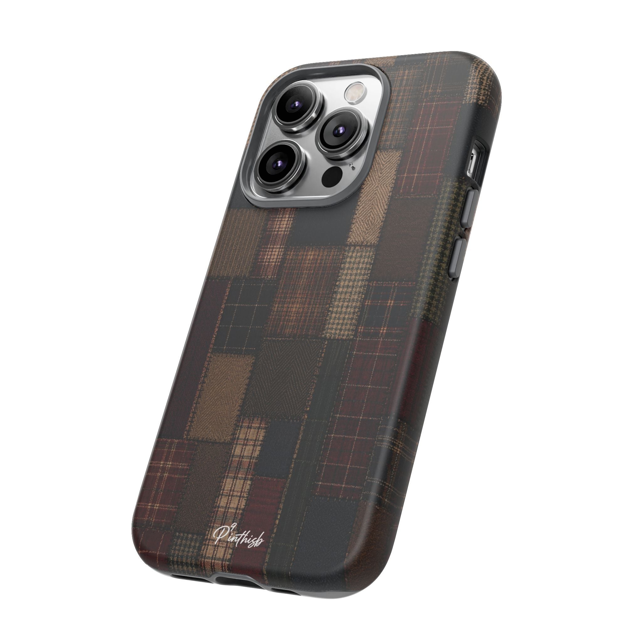 Plaid Patchwork Tough Phone Case