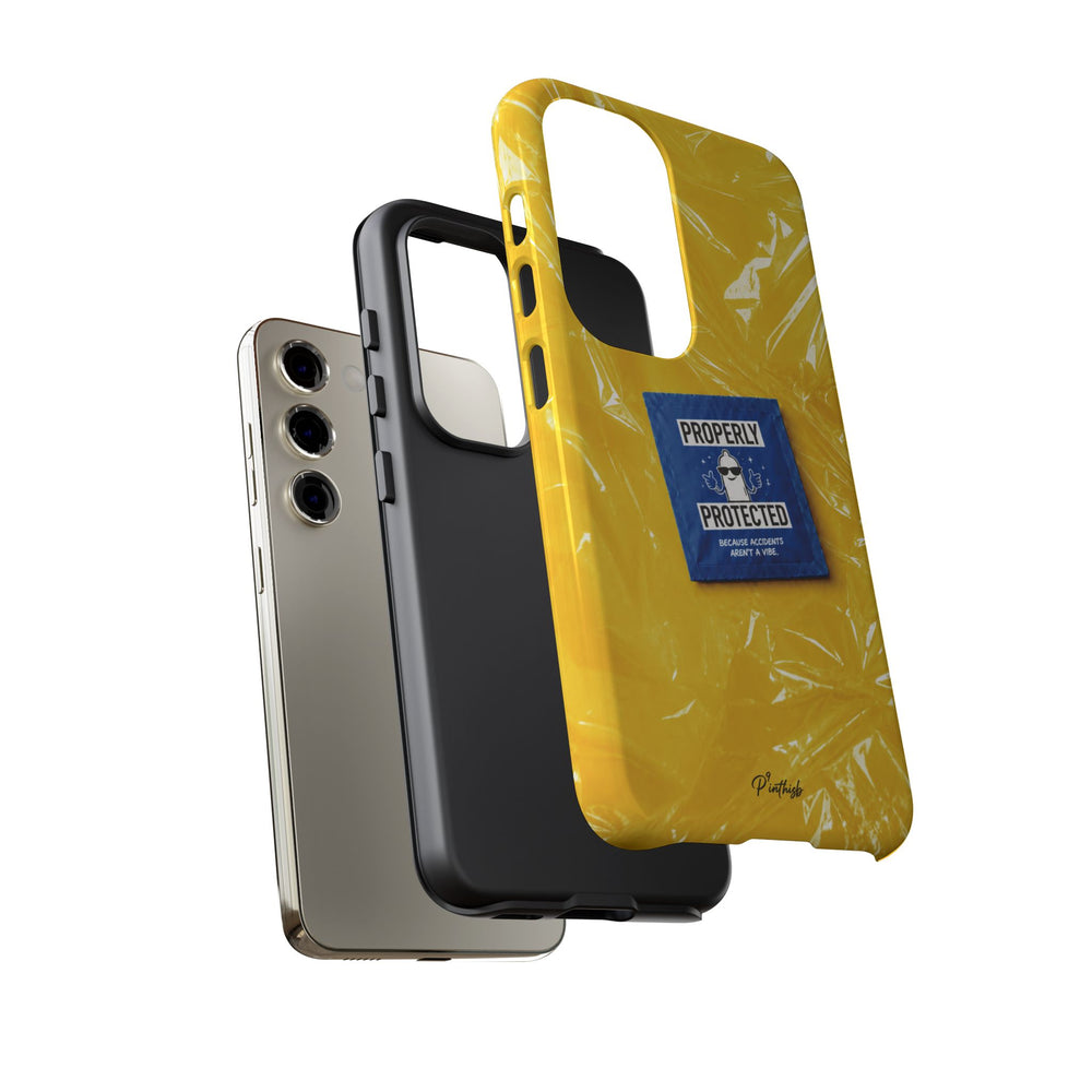 "Properly Protected" Graphic Phone Case